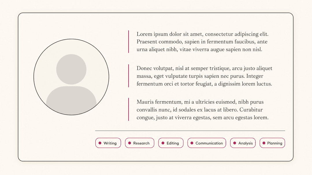 About page — A warm, honest introduction in three short paragraphs.