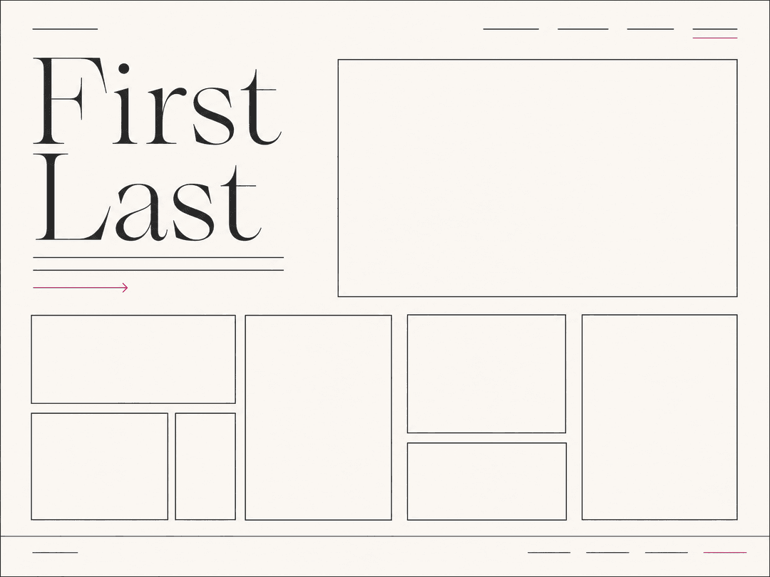 Portfolio Layout layout mockup
